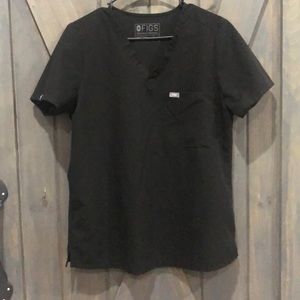 Figs Medium Black Catarina Top